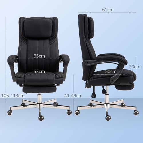Fauteuil De Bureau Manager Inclinable Avec Repose-pied