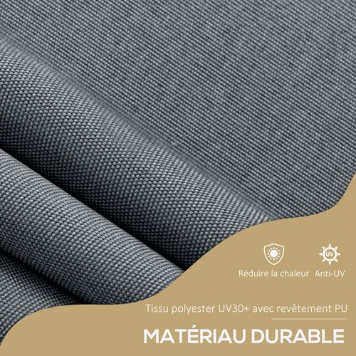 Store Banne Autoportant Manuel Rétractable Réglable Métal Alu Polyester