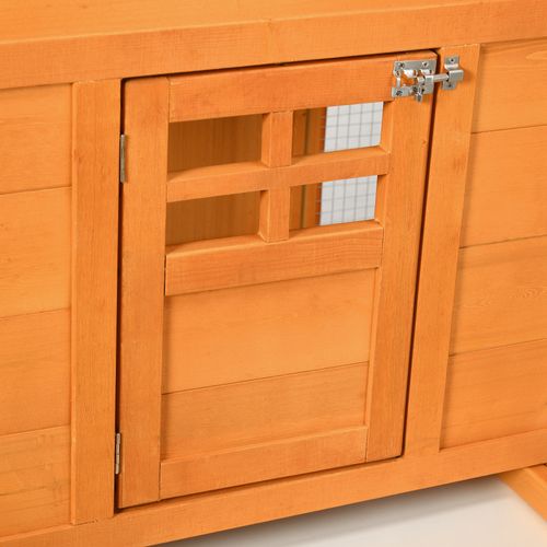 Poulailler Surélevé Avec Enclos Et Pondoir Nombreux Équipements Bois