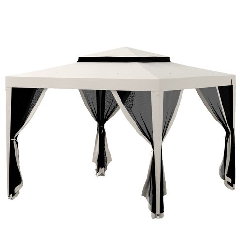 Tonnelle Barnum De Jardin 3l X 3l M Avec 4 Moustiquaires Amovibles