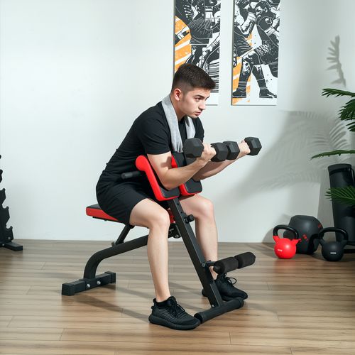 Banc De Musculation Réglable Acier Noir