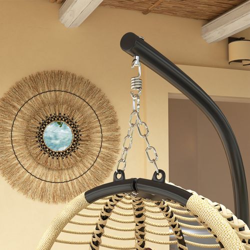 Fauteuil Oeuf Suspendu Balancelle Pliable Avec Coussin Et Support