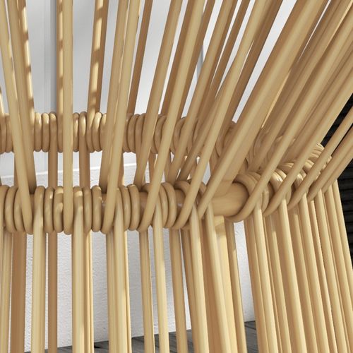 Table Basse D'appoint De Jardin Style Cosy D. 40 Cm Résine Verre