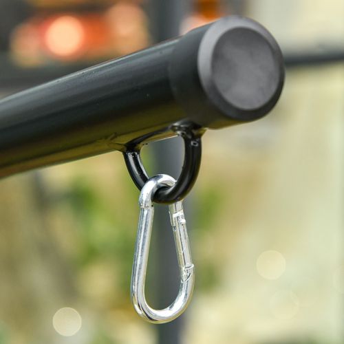 Support Pour Fauteuil Suspendu - Max. 120 Kg - Métal Noir