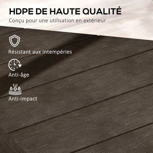 Lot De 4 Dalles De Lestage Parasol Déporté Hdpe
