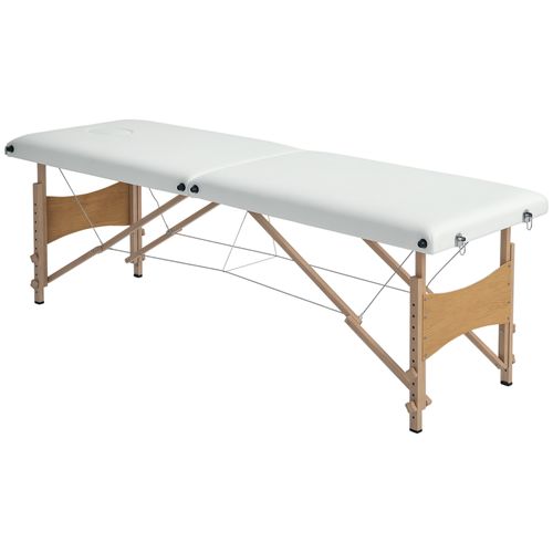 Table De Massage Pliante 2 Zones Sac Tranport Inclus Bois Pu