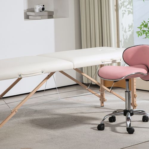 Table De Massage Pliante 2 Zones Sac Tranport Inclus Bois Pu