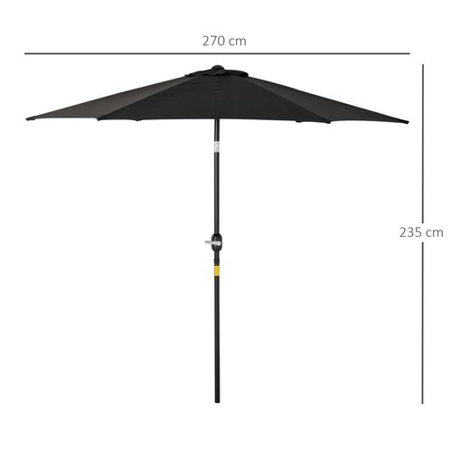 Parasol Octogonal Inclinable 2,6 M Métal