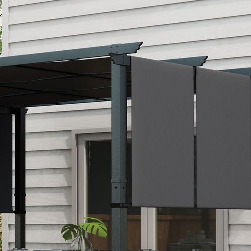 Pergola 3 Toiles Coulissantes - Dim. 3,57l X 2,96l X 2,35h M