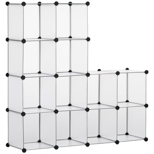 Rangement Modulable 16 Cubes Forme Carré Dim. Totales 125 X 125 Cm