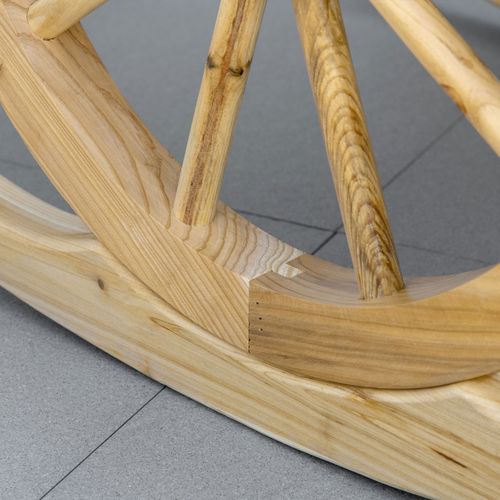 Fauteuil De Jardin Adirondack Accoudoirs Roues Charrette Sapin Pré-huilé