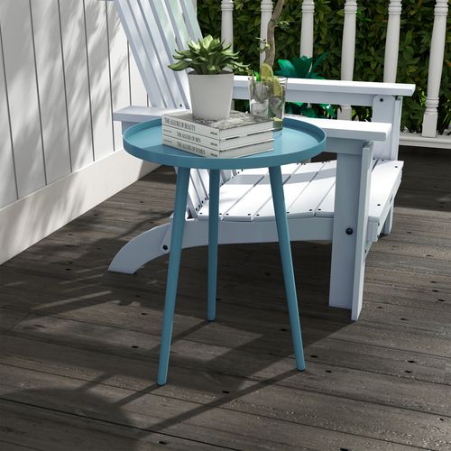 Table Basse De Jardin D'appoint Design Scandinave Ø 40 X 50h Cm Acier