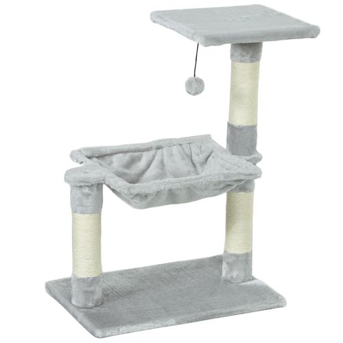Arbre à Chat 3 Griffoirs, Plateforme, Hamac Et Boule Suspendue