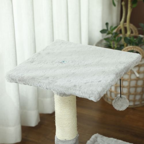 Arbre à Chat 3 Griffoirs, Plateforme, Hamac Et Boule Suspendue