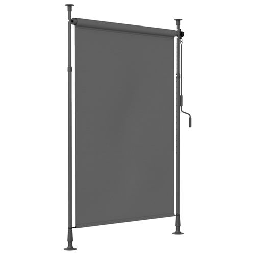 Store Extérieur Sur Pied Store Manuel Rétractable Enroulable Réglable Gris