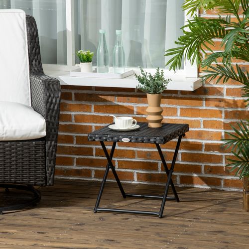 Table Basse Pliable De Jardin Résine Tressée