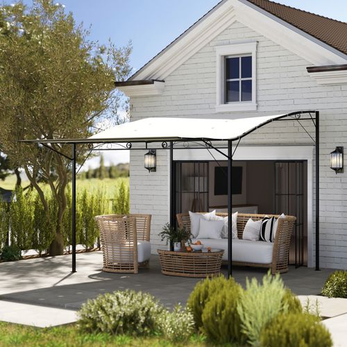 Pergola Tonnelle De Jardin Avec Auvent Réglable Métal Époxy Polyester