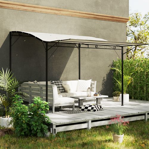 Pergola Tonnelle De Jardin Avec Auvent Réglable Métal Époxy Polyester