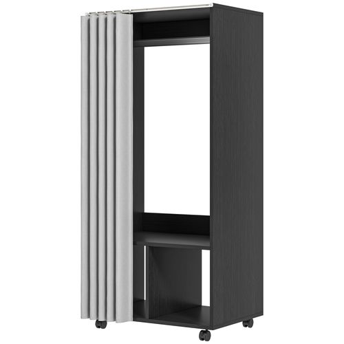 Armoire Penderie Sur Roulettes - Tringle, 2 Compartiments