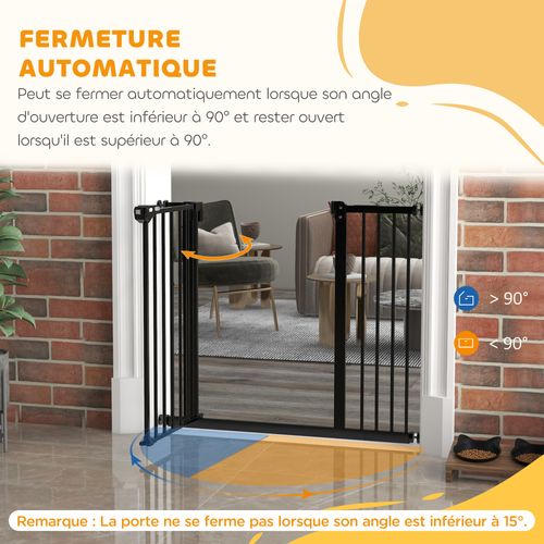 Barrière De Sécurité Chien Porte - L.94 Cm Max. - Sans Perçage