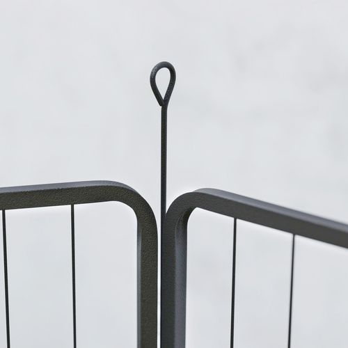 Parc Enclos Chien Modulable Pliable 8 Panneaux Acier Noir