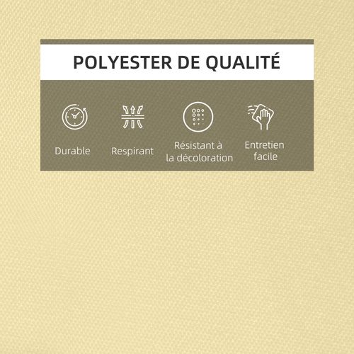 Matelas De Bain De Soleil Épaisseur 5 Cm Zippé Polyester