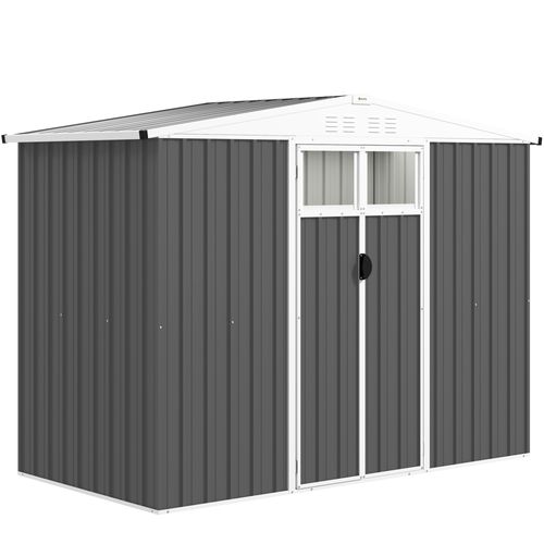 Abri De Jardin Surface 2,7 M² - 2 Portes Fenêtres Évents - Tôle D'acier