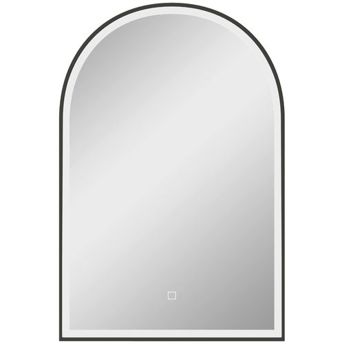 Miroir Lumineux LED Arqué De Salle De Bain 90 X 60 Cm Alu