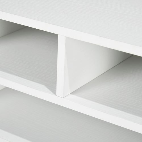 Organiseur De Bureau 3 Compartiments Panneaux Aspect Bois