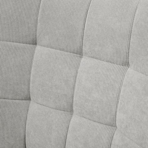 Fauteuil à Oreilles Et Son Repose-pieds Bois Velours Côtelé