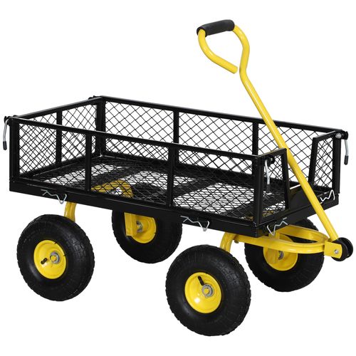 Chariot Modulable En Acier - Max. 200 Kg - Noir Jaune