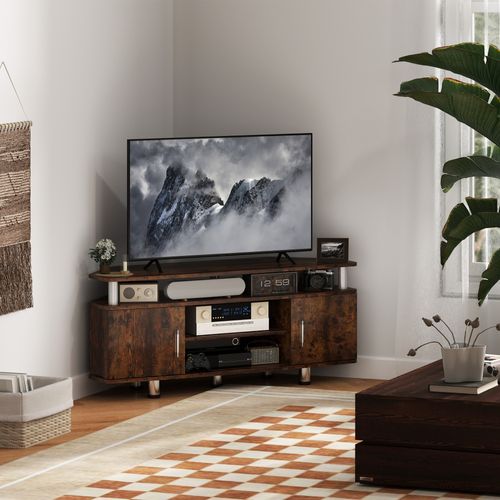Meuble Banc TV Design Contemporain Multi-rangement
