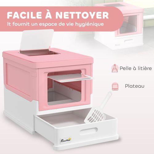 Maison De Toilette Pliable Portable Pour Chat
