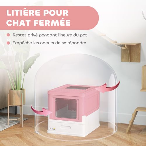 Maison De Toilette Pliable Portable Pour Chat
