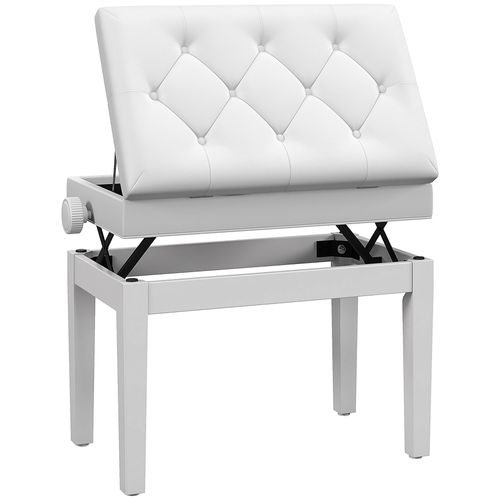 Banquette Coffre Piano Blanc