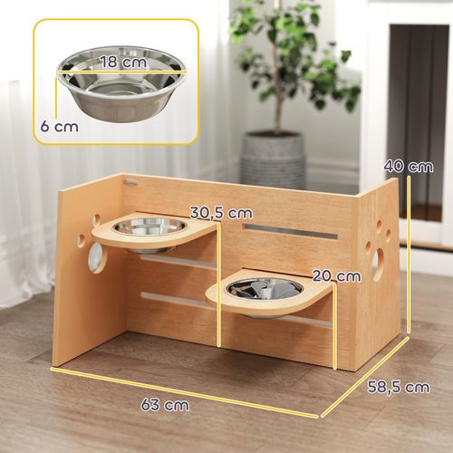 Porte-gamelles Modulable Réglable Écuelles Incluses