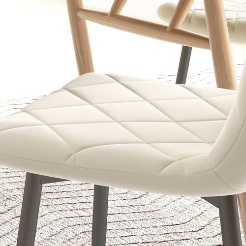 Lot De 4 Chaises Velours Design Chesterfield