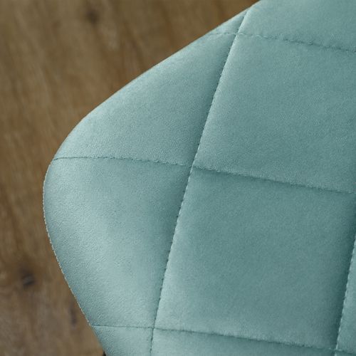 Lot De 4 Chaises Velours Design Chesterfield