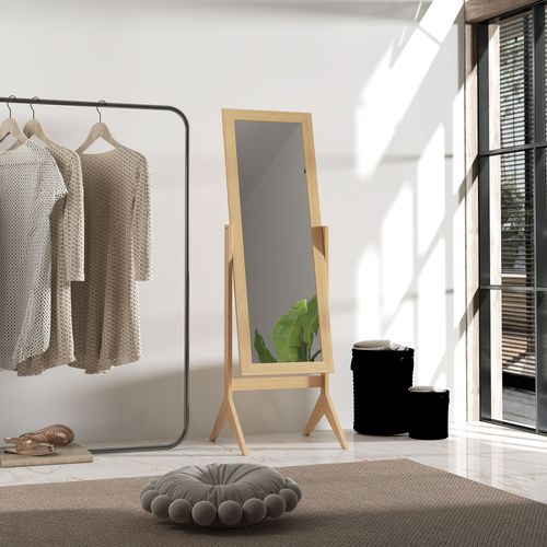 Miroir à Pied Inclinaison Réglable Dim. 47l X 46l X 148h Cm Mdf