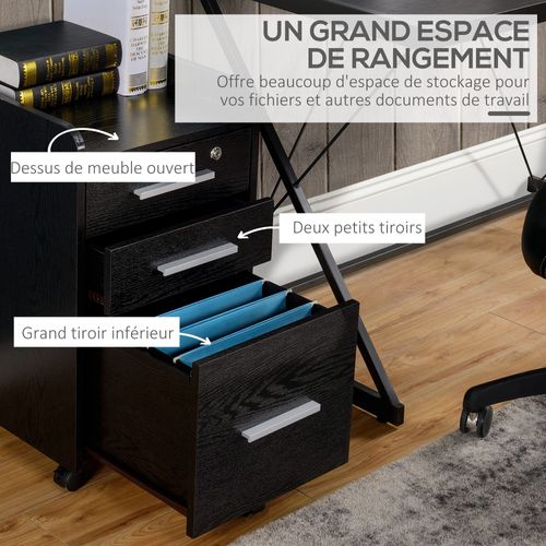 Caisson De Bureau 3 Tiroirs Panneaux Particules Mdf