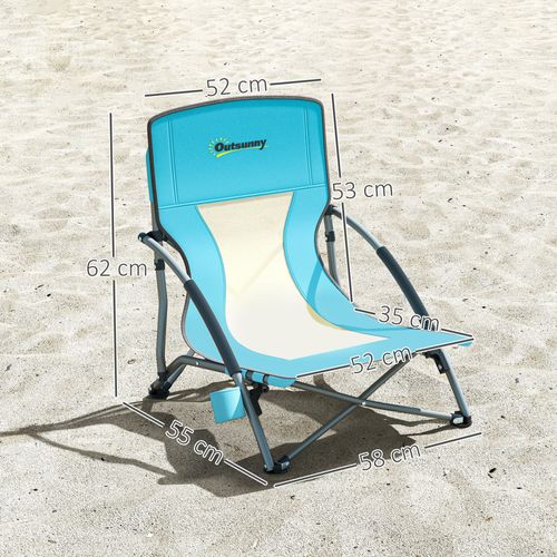 Lot De 2 Chaises De Plage Pliantes Légères Poids Net 2,2 Kg
