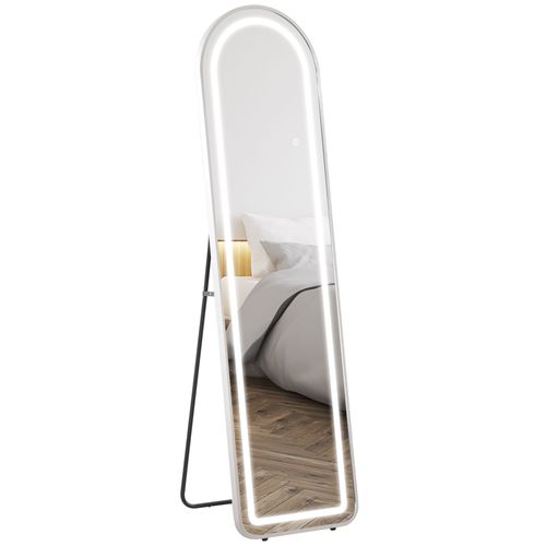 Miroir Sur Pied Arqué - Miroir LED Réglable Tactile Dim. 40l X 150h Cm