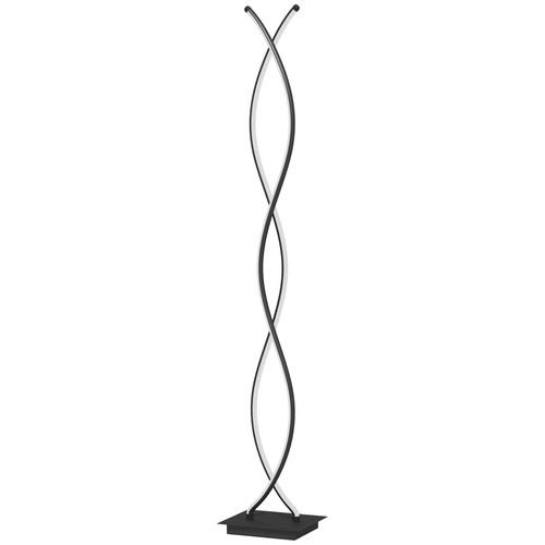 Lampadaire LED Design Spirales - H. 140 Cm - Alu. Acrylique Noir