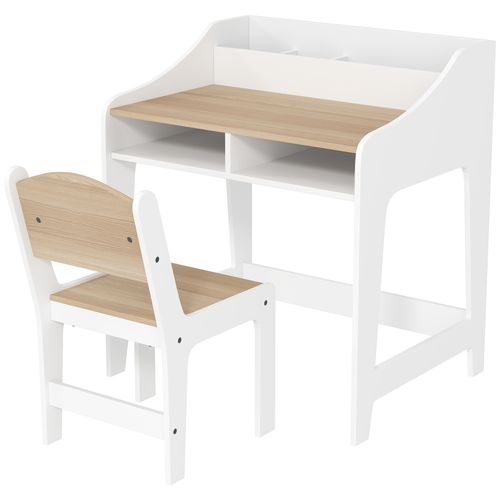Ensemble Bureau Et Chaise Enfant 5 Compartiments De Rangement