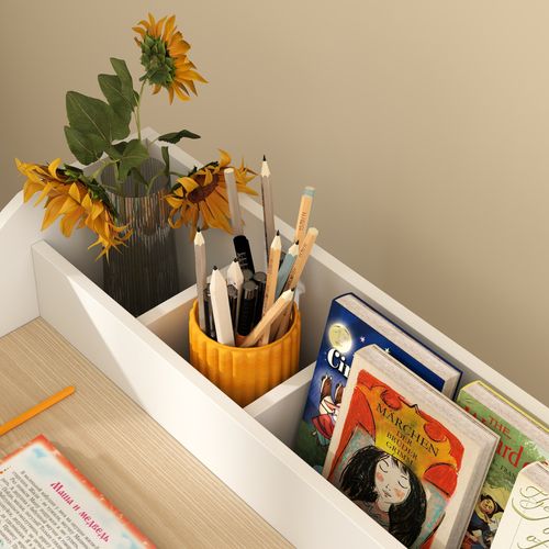 Ensemble Bureau Et Chaise Enfant 5 Compartiments De Rangement