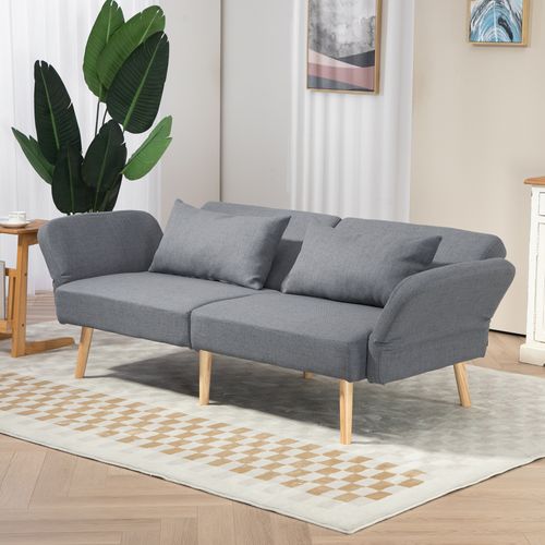 Canapé Convertible 3 Places Design Scandinave Tissu