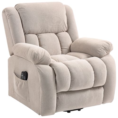 Fauteuil Releveur Massant Chauffant Inclinable Rétractable Tissu