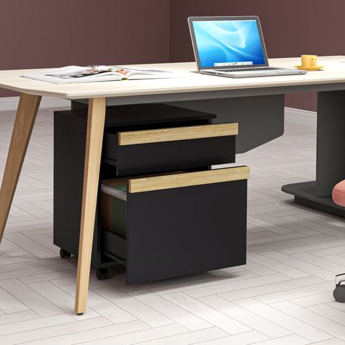 Caisson De Bureau Tiroir Coulissant Et Tiroir Dossiers Suspendus