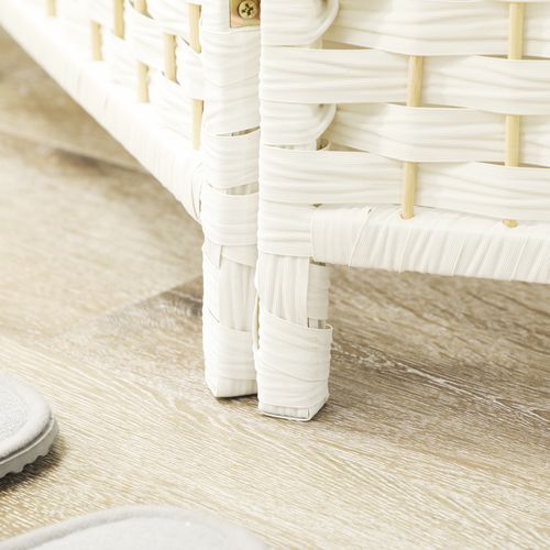 Paravent Intérieur En Bois 4 Panneaux 180 X 180 Cm Séparateur De Pièce Pliable Bois