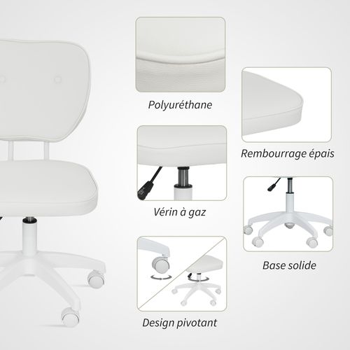 Chaise De Bureau Design Chersterfied 2 Boutons